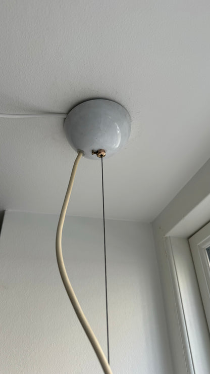 Gray and pink pendant, 38 cm