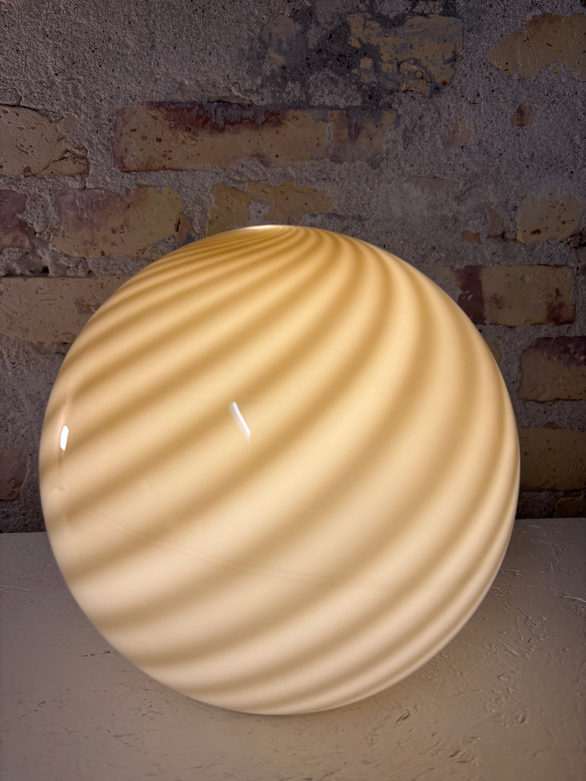 Brown Murano swirl pendant, 20 cm - second quality