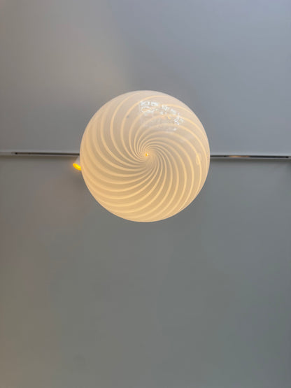 Lyseblå Murano pendel, 30 cm