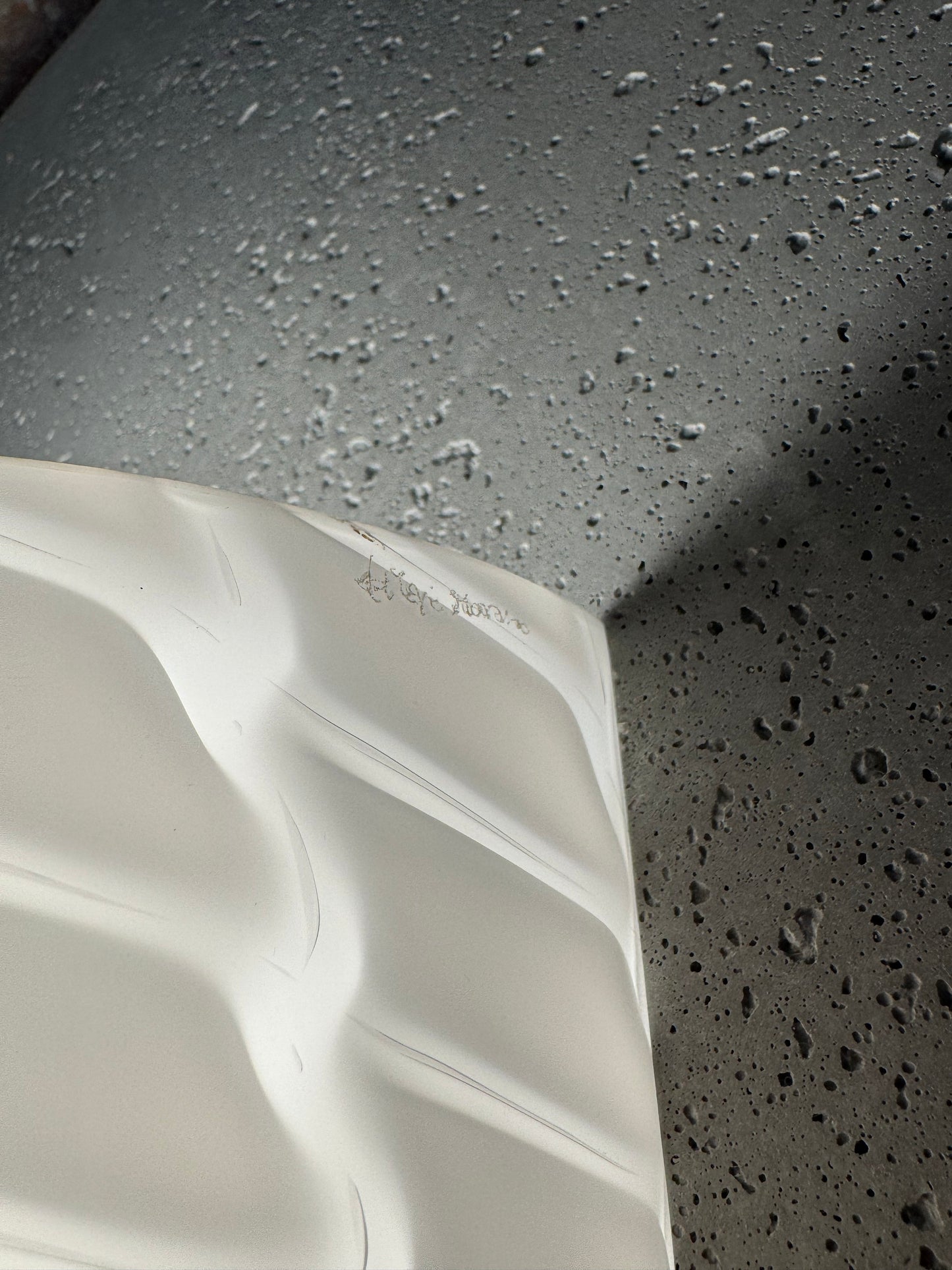 Sjælden vintage Murano væglampe m. indgravering