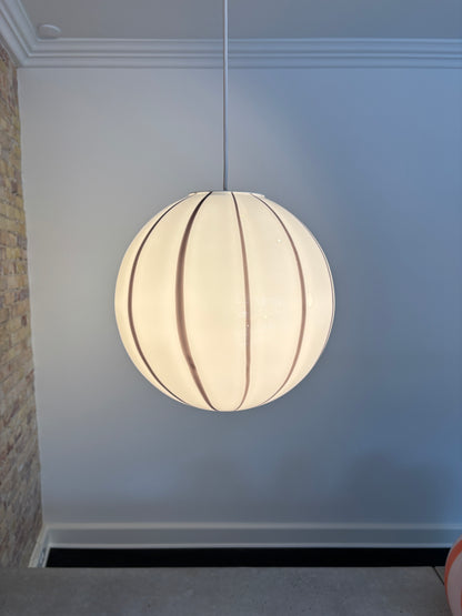 Filigrana Murano ceiling lamp with purple swirl, 30 cm