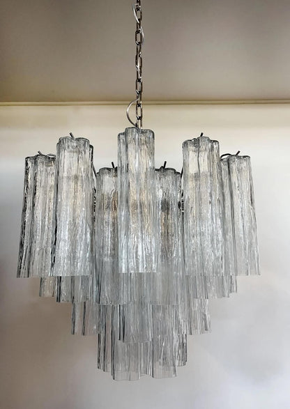 Murano lysekrone | Tuber | 36 glas | Klart glas