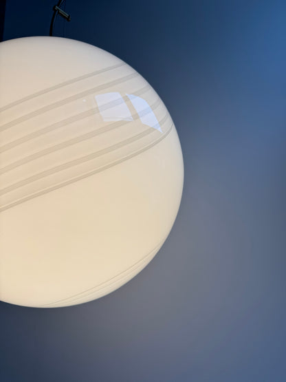 Vintage Murano pendel i grålig farve, 35 cm