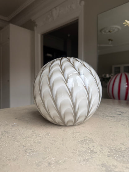 Gray Murano peacock pendant, 20 cm