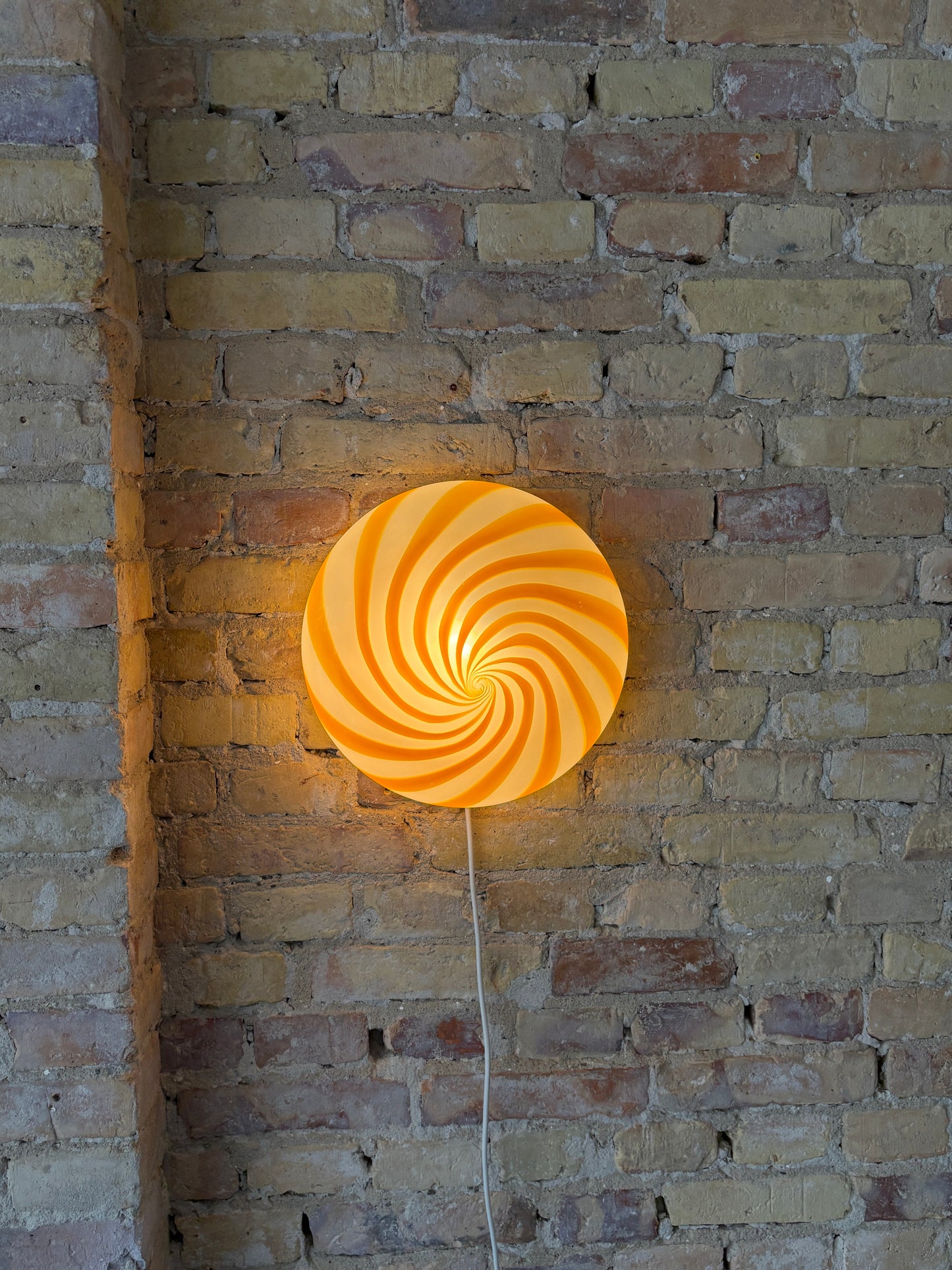 Yellow Solero Murano ceiling light, 30 cm