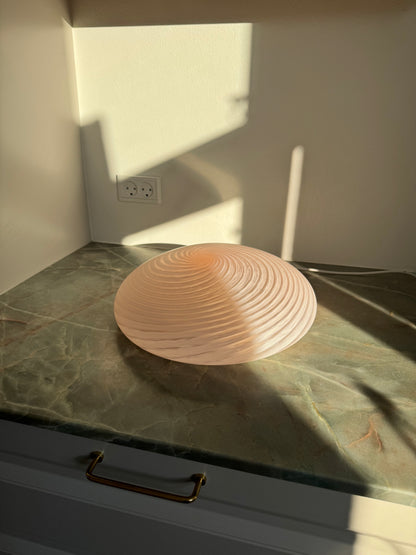 Murano ceiling lamp in pink classic swirl, 35 cm
