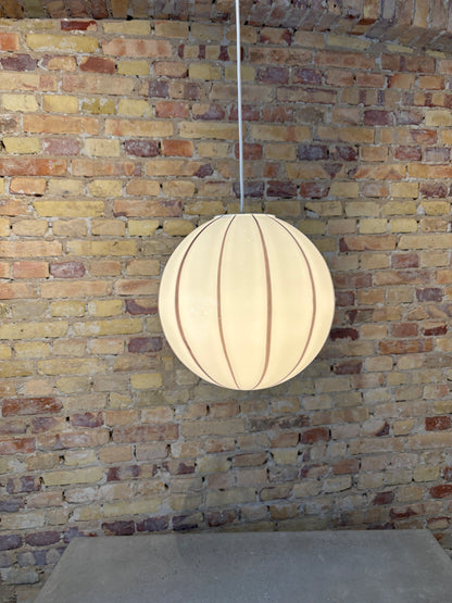 Filigrana Murano ceiling lamp with purple swirl, 30 cm
