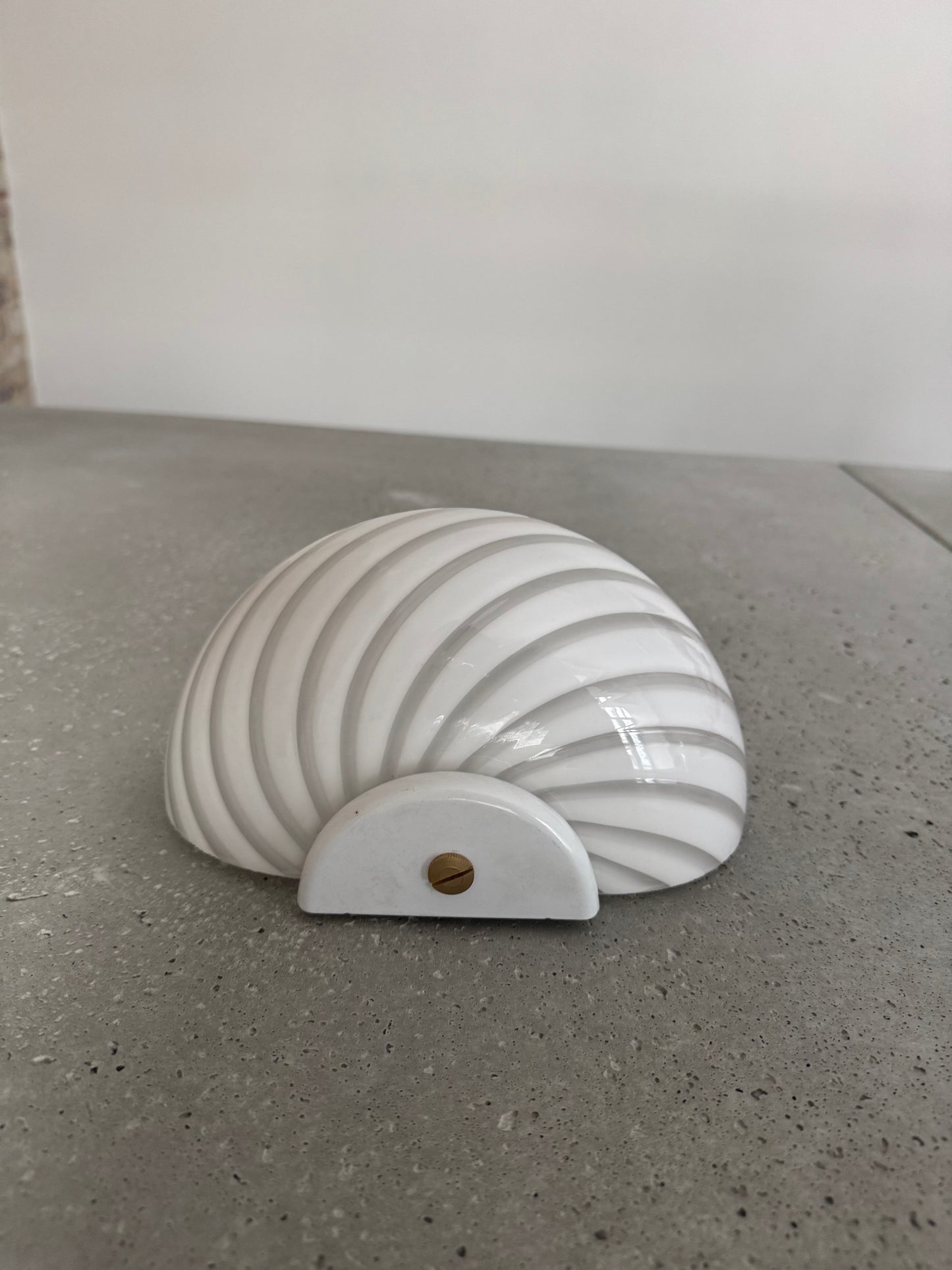 Vintage Murano shell wall lamp