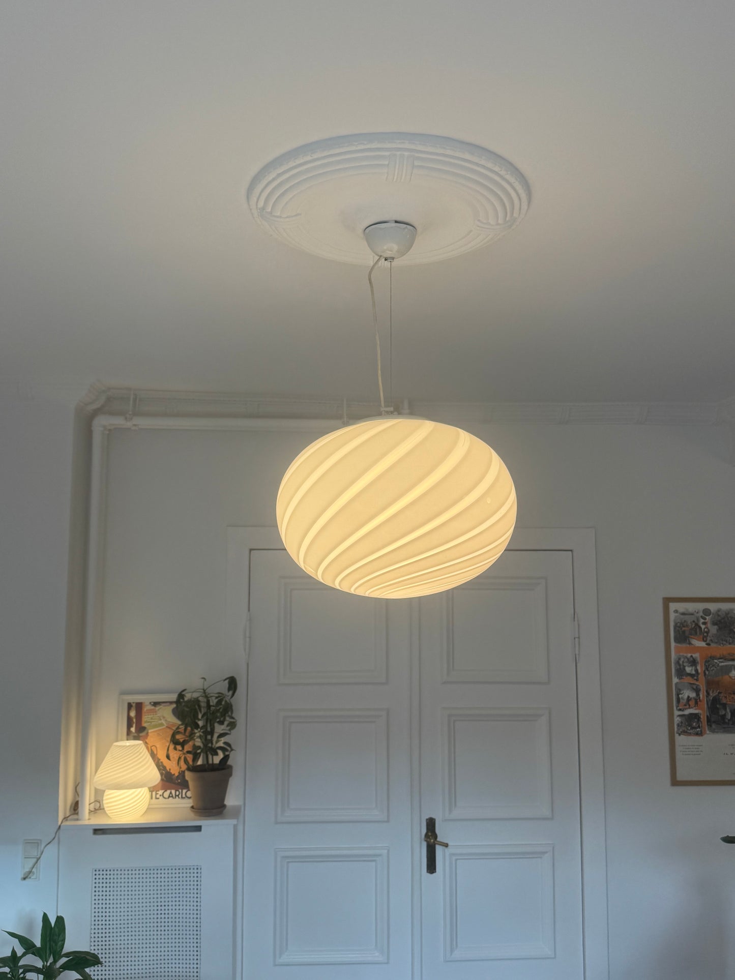 Klassisk vintage Murano pendel, 40 cm