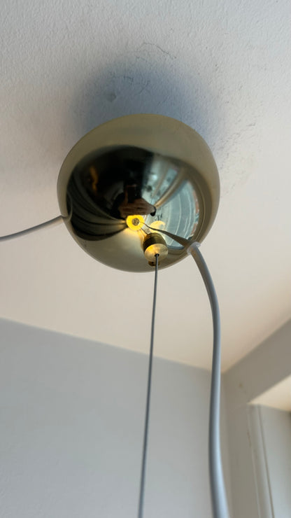 Murano yellow round pendant, 40 cm