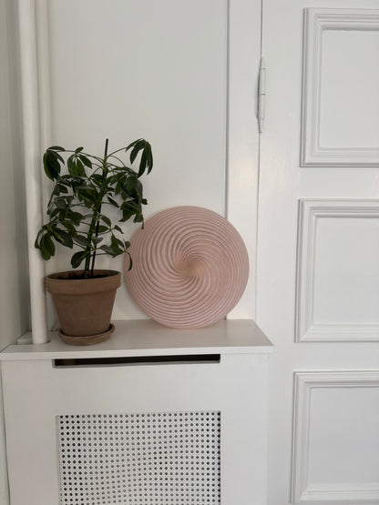 Murano ceiling lamp in pink classic swirl, 35 cm