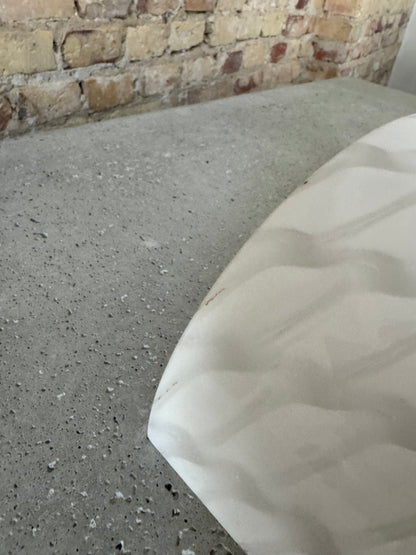 Sjælden vintage Murano væglampe m. indgravering