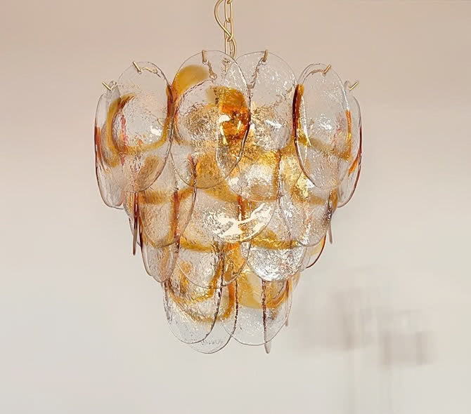 Murano lysekrone | Blade | 41 glas | Rav