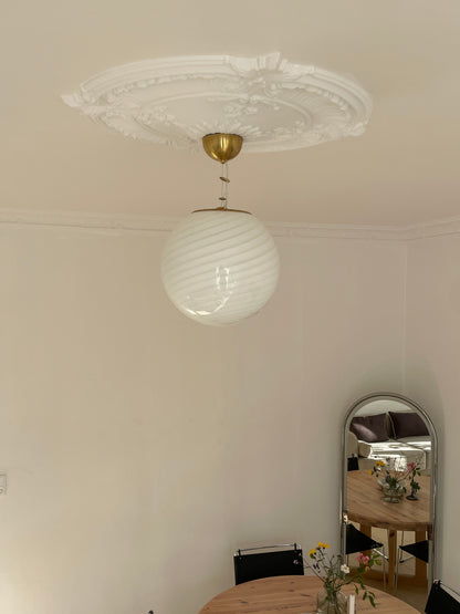 Klassisk rund Murano pendel, 30 cm