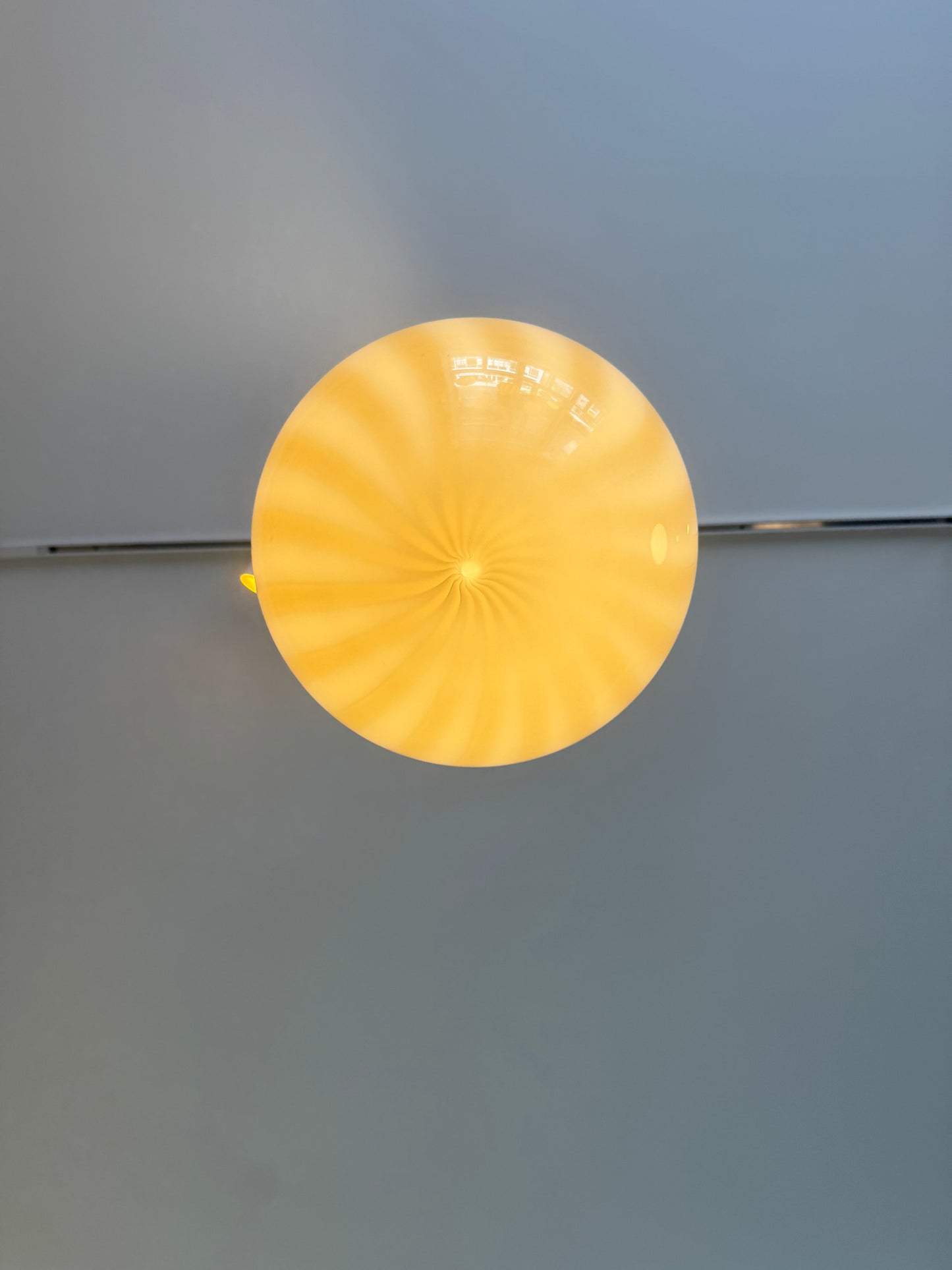 Grå candy Murano pendel, 30 cm