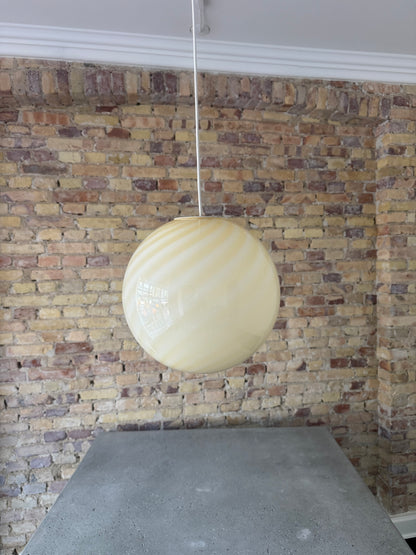 Gul candy Murano pendel, 30 cm