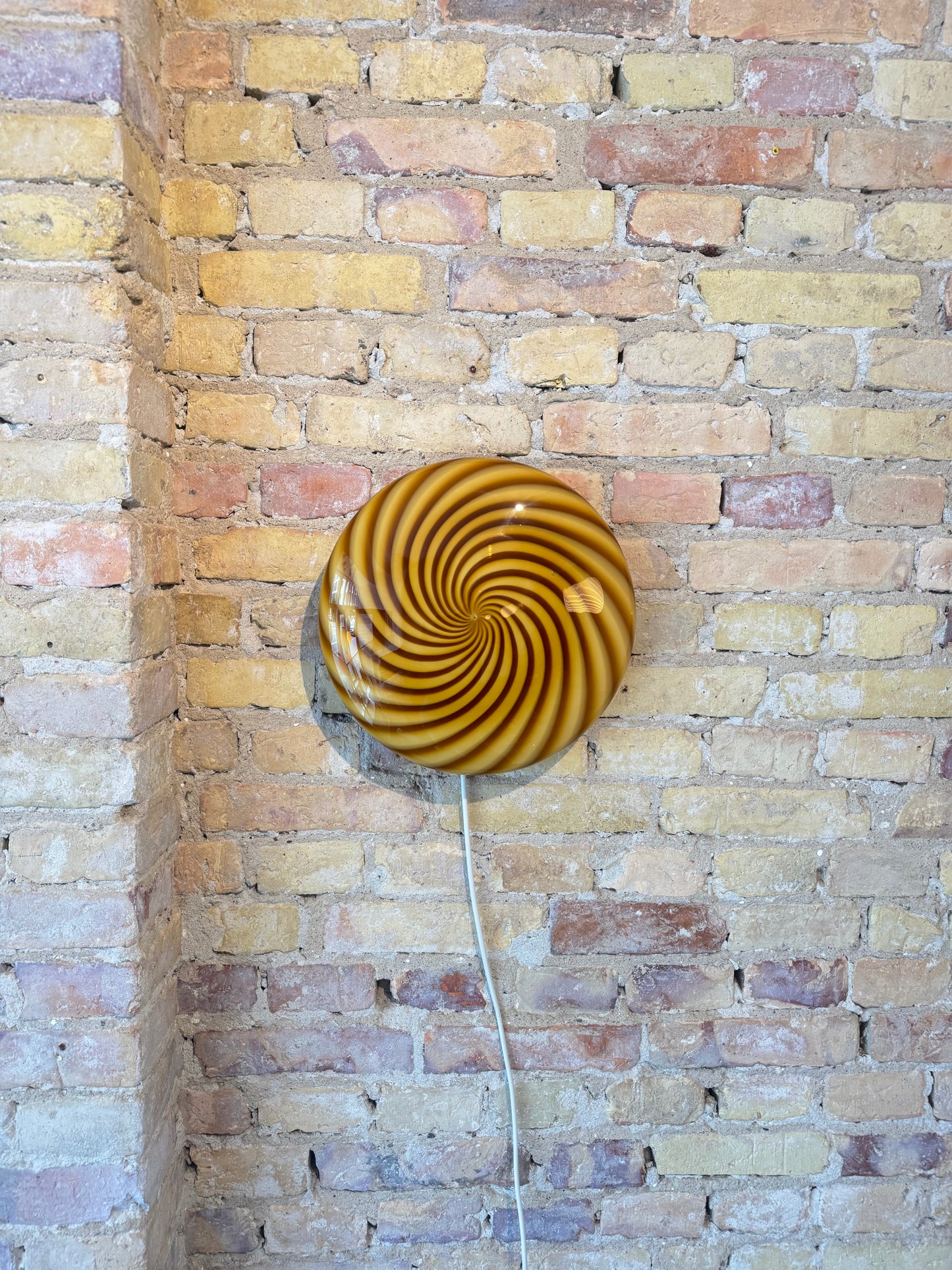 Rav-farvet Murano plafond, 30 cm