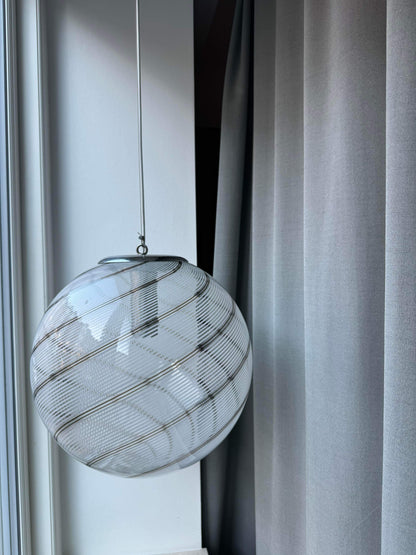 Vintage Murano filigrana pendant, 40 cm