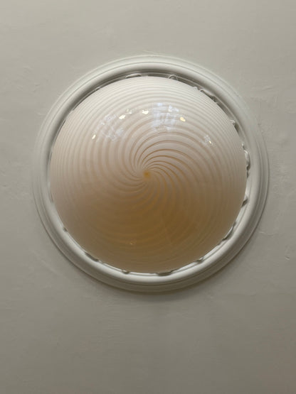 Lysegul Murano swirl loftslampe, 40 cm