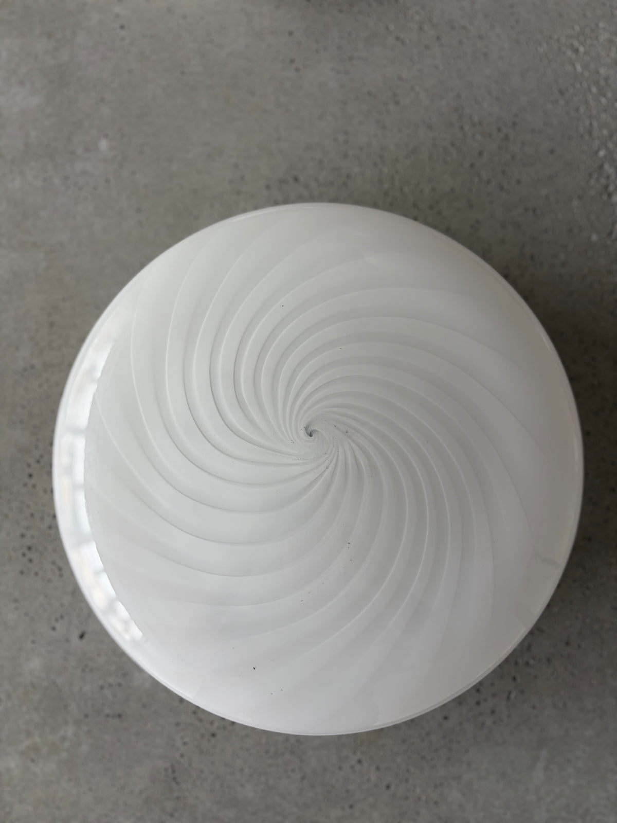 White Murano flush mount, 30 cm - 2nd sort