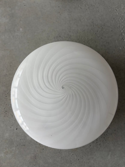 White Murano flush mount, 30 cm - 2nd sort