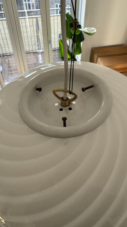 White classic Murano pendant lamp, 40