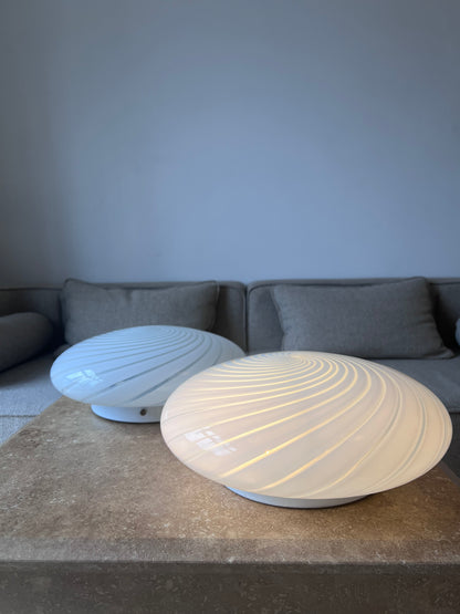 Murano ceiling lamp in classic white, 32 cm