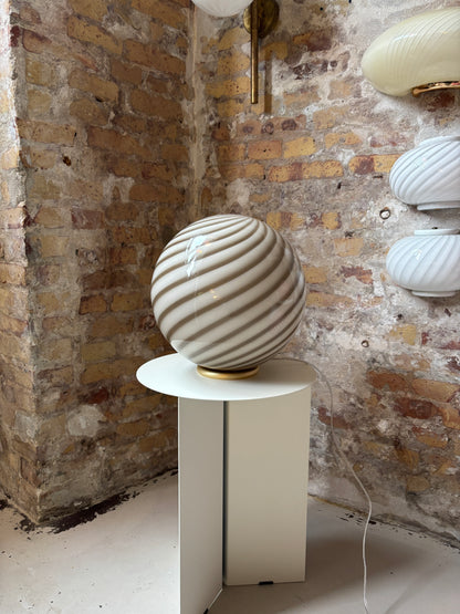 Brun bordlampe, 30 cm