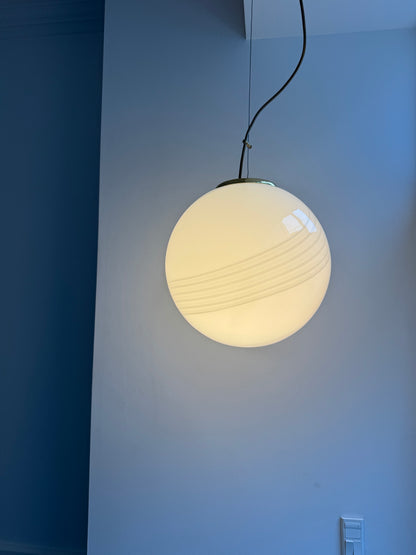 Vintage Murano pendel i grålig farve, 35 cm