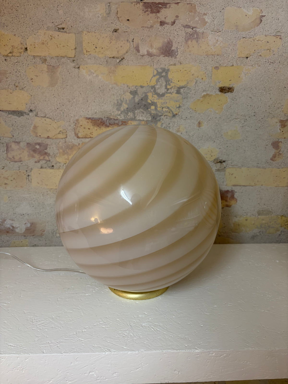 Cappuccino candy Murano pendel, 30 cm - 2. sortering