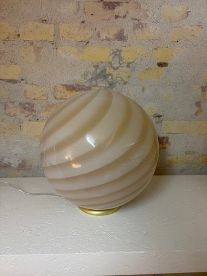 Cappuccino candy Murano pendel, 30 cm - 2. sortering