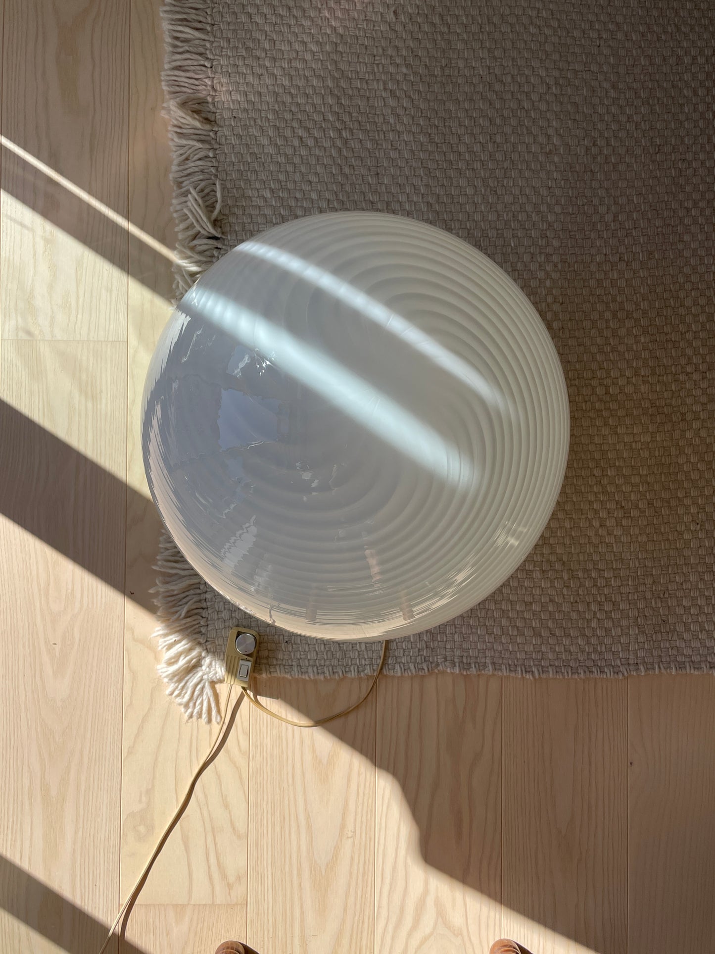 Stor vintage Murano bordlampe, 45 cm
