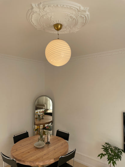 Klassisk rund Murano pendel, 30 cm