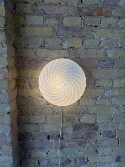 Lyseblå Murano plafond, 30 cm