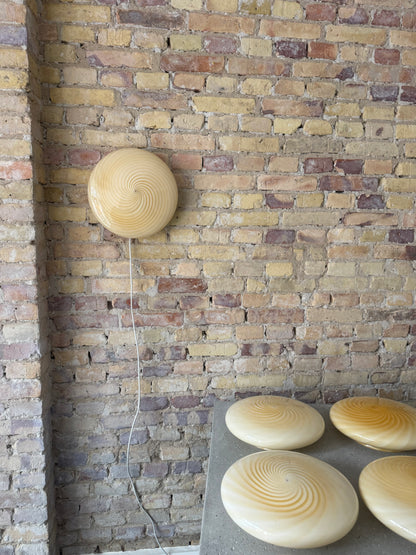 Gul Murano plafond, 30 cm