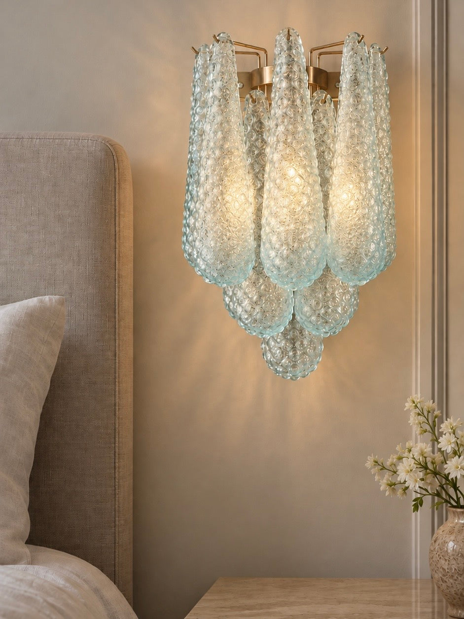 Murano wall lamp | Drops | Blue