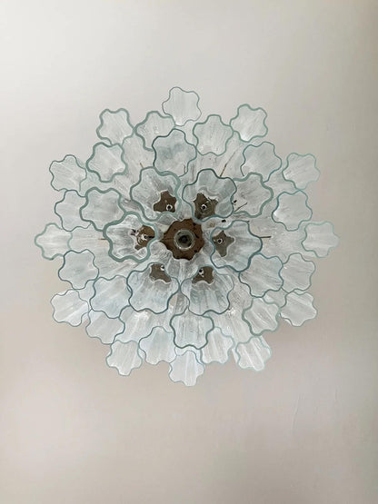 Murano lysekrone | Tuber | 36 glas | Klart glas