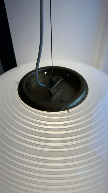 Murano oval pendant with horizontal swirl, 45 cm