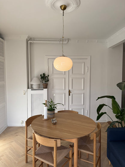 Murano pendant with white swirl, 35 cm