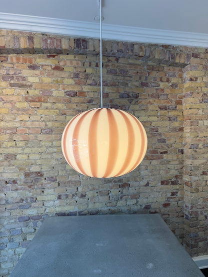 Lavendel candy Murano oval pendel, 33 cm