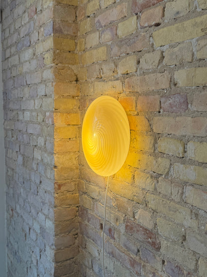 Gul Murano plafond, 30 cm
