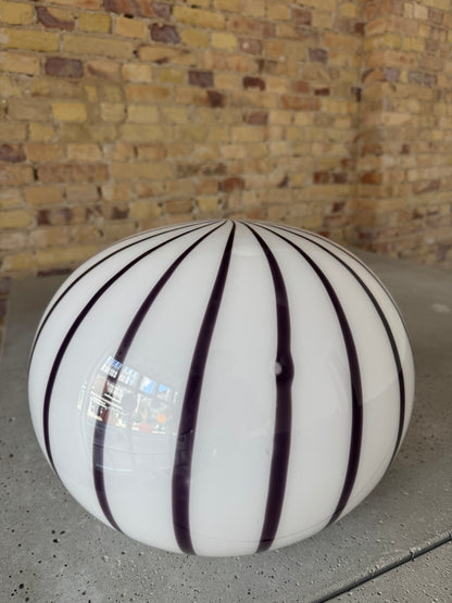 Blueberry candy Murano oval pendel, 33 cm - 2. sortering
