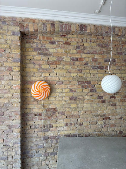 Orange solero Murano plafond, 30 cm