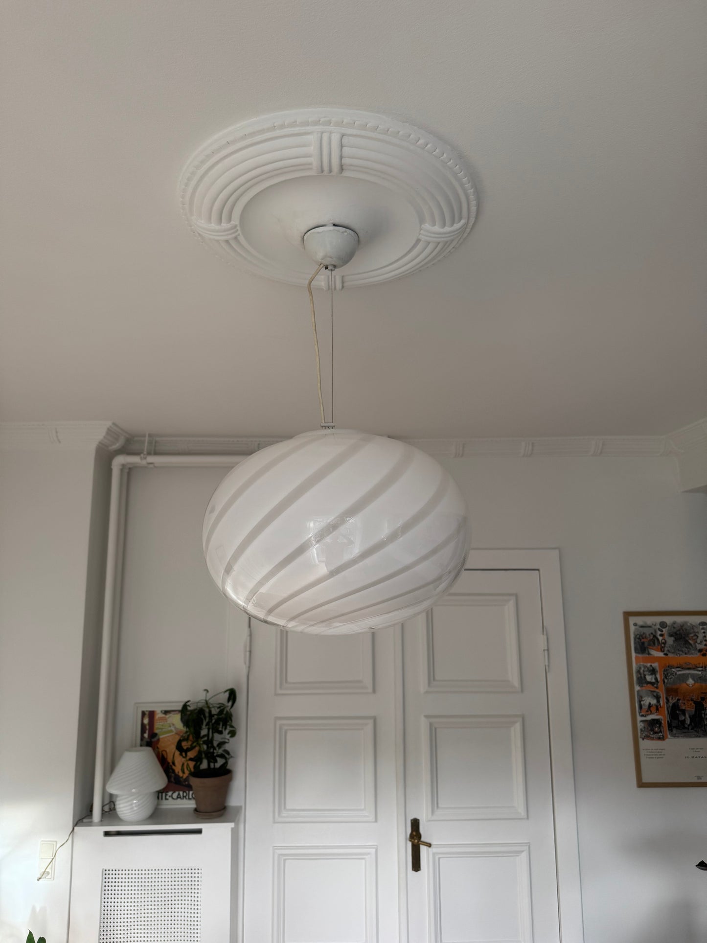 Klassisk vintage Murano pendel, 40 cm