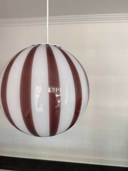 Lavendel candy Murano pendel, 30 cm
