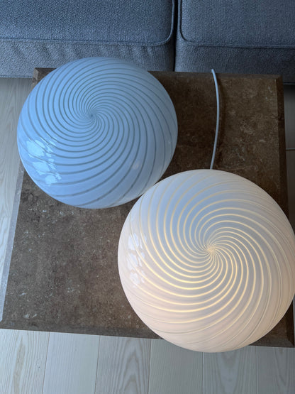 Murano ceiling lamp in classic white, 32 cm