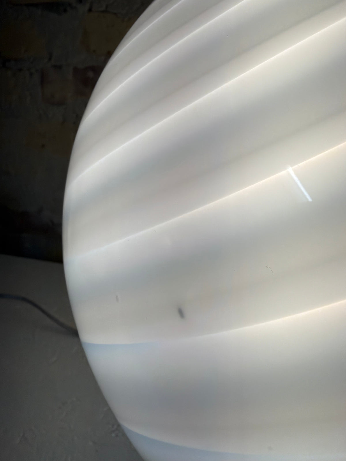 Lyseblå Murano pendel, 30 cm - 2. sortering