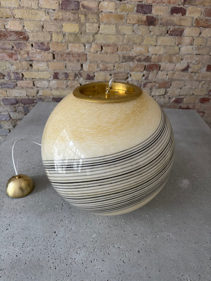 Stor creme Murano loftlampe, 40 cm