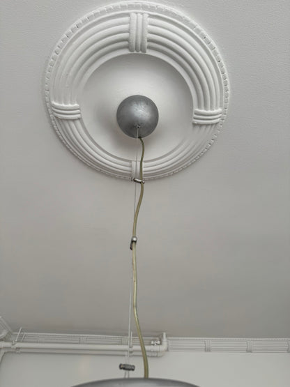 Huge vintage Murano pendant with classic swirl, 45 cm