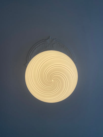 White elegant and rare Murano pendant, 40 cm